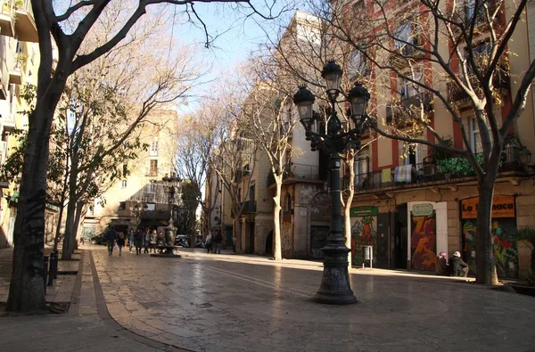 Barcelona Vista Cidade Histórica Antiga Famosa Catalunha Espanha — Fotografia de Stock