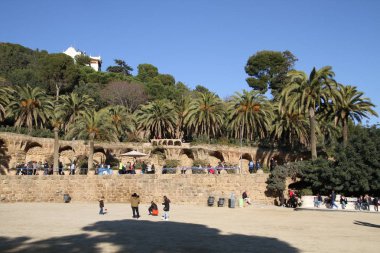 Barcelona görünümü - eski ve ünlü tarihi şehir, İspanya, İspanya. 