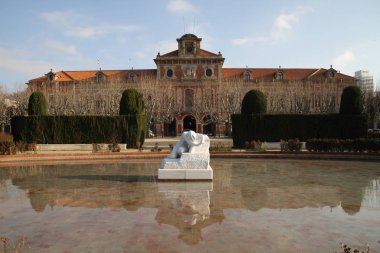 Barcelona görünümü - eski ve ünlü tarihi şehir, İspanya, İspanya. 