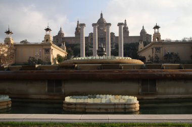 Barcelona görünümü - eski ve ünlü tarihi şehir, İspanya, İspanya. 