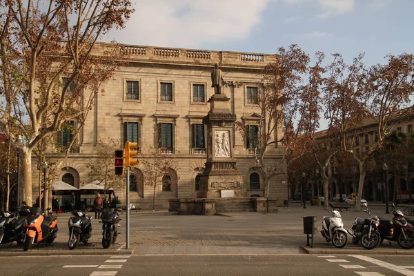 Vista Barcelona Ciudad Histórica Antigua Famosa Cataluña España — Foto de Stock