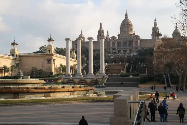 Vista Barcelona Ciudad Histórica Antigua Famosa Cataluña España —  Fotos de Stock