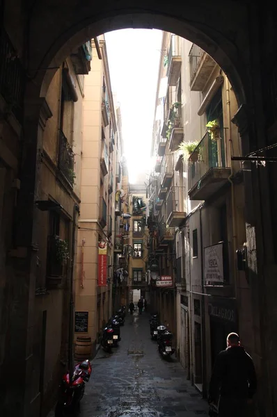 Vue Sur Barcelone Vieille Célèbre Ville Historique Catalogne Espagne — Photo