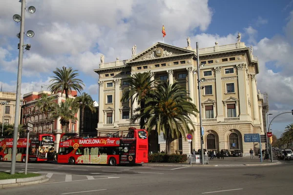 Barcelona Görünümü Eski Ünlü Tarihi Şehir Spanya Spanya — Stok fotoğraf