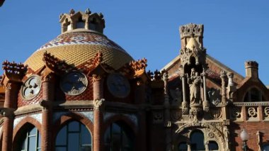Barcelona görünümü - eski ve ünlü tarihi şehir, İspanya, İspanya. 