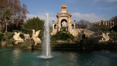 Barcelona görünümü - eski ve ünlü tarihi şehir, İspanya, İspanya. 