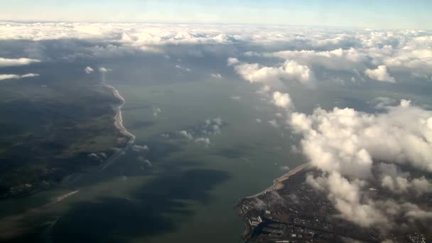 Hollandia Légi Nézetet Fotó Síkja Légi Felvétel Holland Légifelvételek Csodálatos — Stock videók
