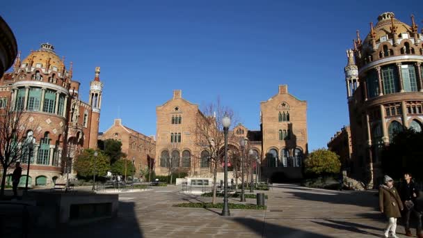 Vista Barcelona Ciudad Histórica Antigua Famosa Cataluña España — Vídeos de Stock