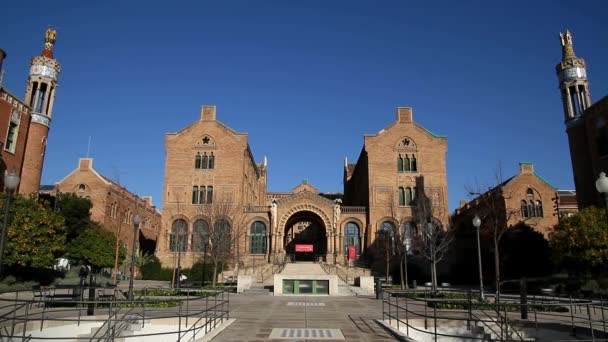 Barcelona Gamla Och Kända Historiska Stad Katalonien Spanien — Stockvideo