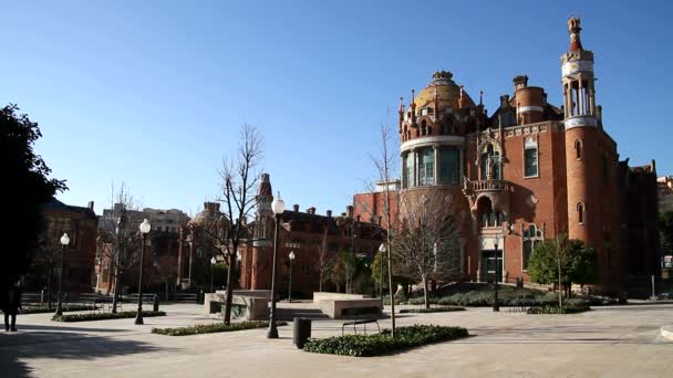 Vista Barcelona Ciudad Histórica Antigua Famosa Cataluña España — Vídeo de stock