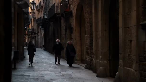 Barcelona View Oude Beroemde Historische Stad Catalonië Spanje — Stockvideo