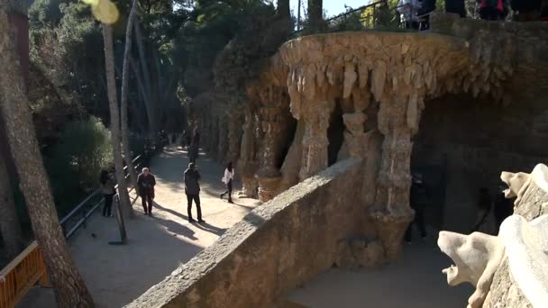 巴塞罗那景观 西班牙加泰罗尼亚的古老历史名城 — 图库视频影像