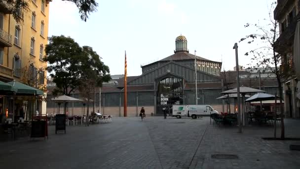 Vista Barcelona Ciudad Histórica Antigua Famosa Cataluña España — Vídeo de stock