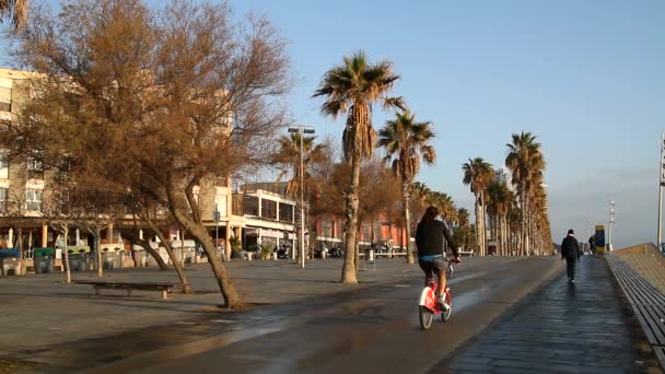 Barcellona Vista Vecchia Famosa Città Storica Della Catalogna Spagna — Video Stock