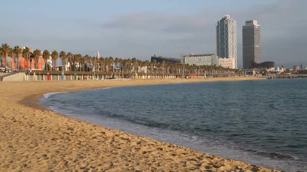 Barcellona Vista Vecchia Famosa Città Storica Della Catalogna Spagna — Video Stock