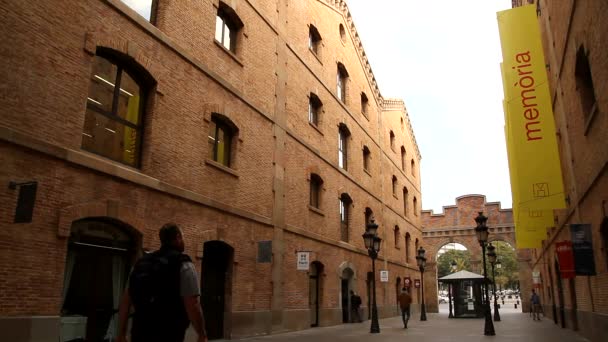 スペイン カタロニアの古い 有名な歴史的な街バルセロナ ビュー — ストック動画