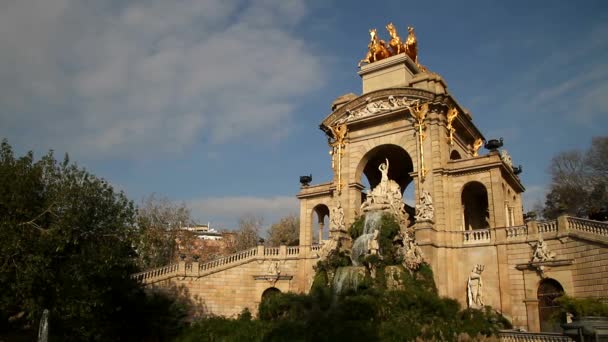 Barcelona Vista Cidade Histórica Antiga Famosa Catalunha Espanha — Vídeo de Stock