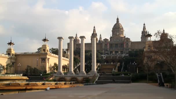 Barcellona Vista Vecchia Famosa Città Storica Della Catalogna Spagna — Video Stock