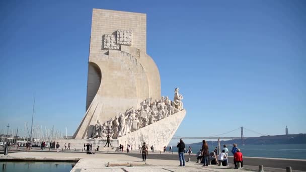 Lisbonne Vieille Belle Ville Européenne Capitale Portugal Rues Bâtiments Toits — Video