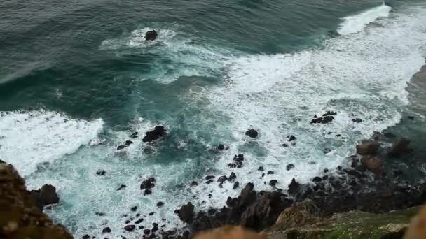 Cape Roca Portekiz Kıta Avrupa Nın Batıdaki Nokta Cabo Roca — Stok video