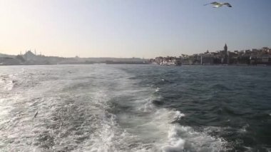 Istanbul tarihi bölümü, Türkiye'nin ünlü şehir manzara. Istanbul manzarası, Türkiye. Istanbul 'un deniz manzaralı. Açık Istanbul şehir. Doğu Turizm şehir.