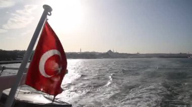 Istanbul tarihi bölümü, Türkiye'nin ünlü şehir manzara. Istanbul manzarası, Türkiye. Istanbul 'un deniz manzaralı. Açık Istanbul şehir. Doğu Turizm şehir.