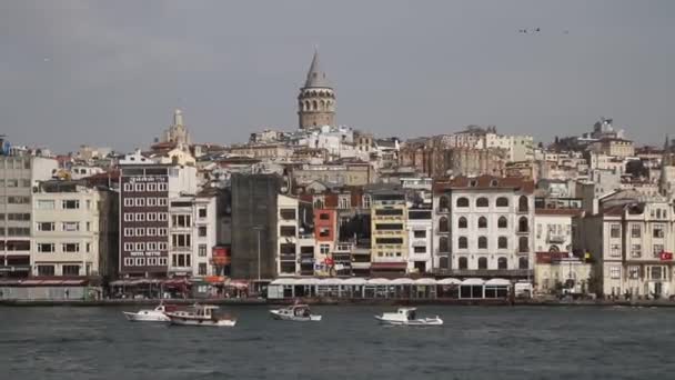 Paisaje Parte Histórica Estambul Turquía Famosa Ciudad Vista Estambul Turquía — Vídeos de Stock