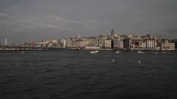 Landscape Istanbul Historical Part Turkey Famous City Istanbul View Turkey — Stock Video