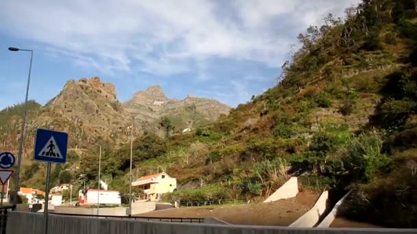 Vista Madeira Hermosa Acogedora Naturaleza Isla Portuguesa Portugal Autonomía Madeira — Vídeo de stock