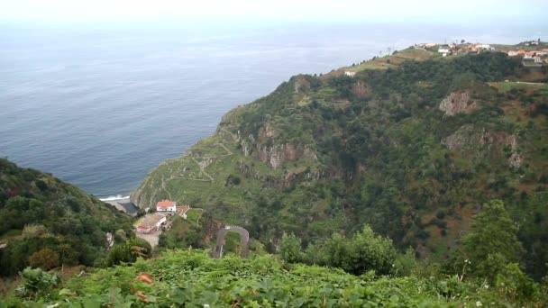 Madeira View Gyönyörű Hangulatos Jellege Portugál Szigeten Portugália Autonómia Madeira — Stock videók