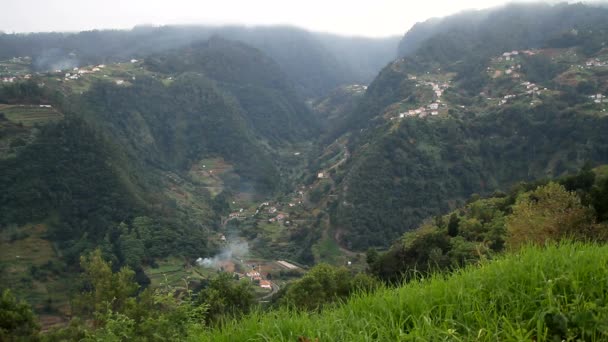 Madeira Pohled Krásný Útulný Charakter Portugalském Ostrově Autonomie Portugalsko Madeira — Stock video