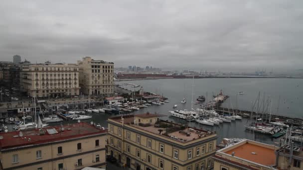 Neapels Gamla Historiska Centrum Neapel Italien Streats Och Byggnader Napoli — Stockvideo