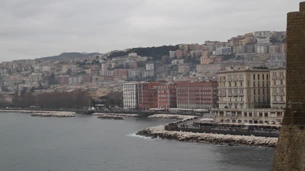 Neapels Gamla Historiska Centrum Neapel Italien Streats Och Byggnader Napoli — Stockvideo