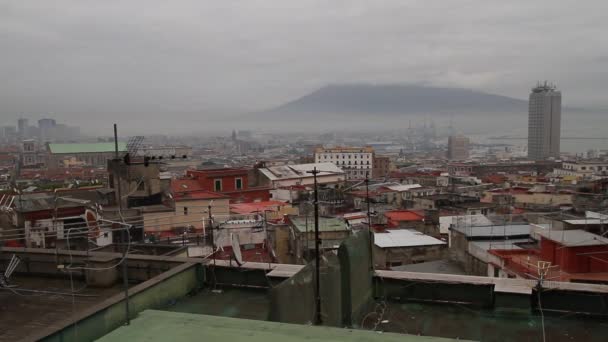 Neapels Gamla Historiska Centrum Neapel Italien Streats Och Byggnader Napoli — Stockvideo