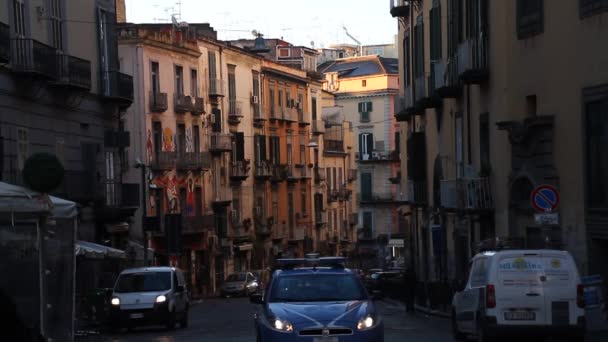 ナポリ古い歴史的な中心部 ナポリ イタリア Streats とナポリの建物 — ストック動画