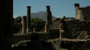 Tarihi Roma kalıntıları. Kazı Pompei, İtalya. Pompei scavi, Napoli. 