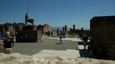 Tarihi Roma kalıntıları. Kazı Pompei, İtalya. Pompei scavi, Napoli. 