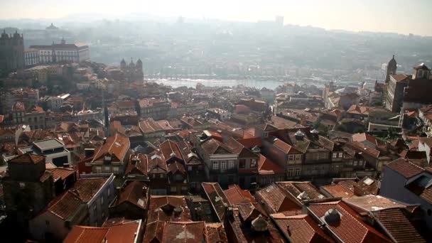 Vista Porto Antiga Bela Cidade Portuguesa Porto Portugal — Vídeo de Stock