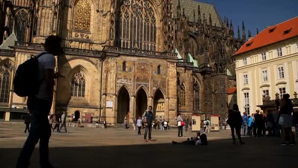 Prag Eski Görünümünü Güzel Çek Şehir — Stok video