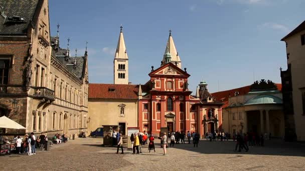 Vista Praga Antigua Hermosa Ciudad Checa — Vídeo de stock