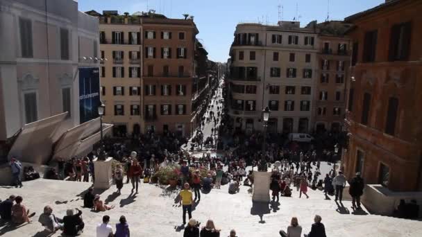 Pemandangan Roma Italia Roma Arsitektur Dan Landmark Old Terkenal Jalan — Stok Video