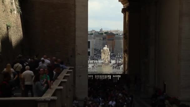 Utsikt Över Rom Italien Roma Arkitektur Och Sevärdheter Gamla Kända — Stockvideo