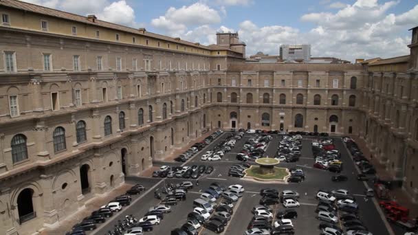 Blick Auf Rom Italien Romanische Architektur Und Wahrzeichen Alte Berühmte — Stockvideo