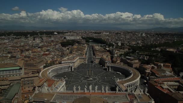 Nézd Róma Olaszország Roma Építészet Tereptárgyak Régi Híres Utcák Látnivalók — Stock videók