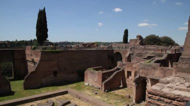 Roma, İtalya Roma Forumu. Roma mimarisi ve Simgesel. Roma ve İtalya'nın eski ve ünlü cazibe.