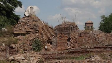 Roma, İtalya Roma Forumu. Roma mimarisi ve Simgesel. Roma ve İtalya'nın eski ve ünlü cazibe.