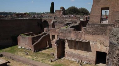 Roma, İtalya Roma Forumu. Roma mimarisi ve Simgesel. Roma ve İtalya'nın eski ve ünlü cazibe.