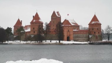 Trakai kale Vilnus, Litvanya yakınındaki.