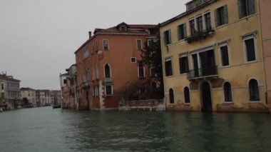 Kış, Ocak, İtalyan Venedik kanallar görünümünü venezia, Venedik. Eski binalar, kanallar, su.