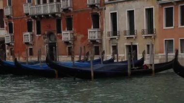 Kış, Ocak, İtalyan Venedik kanallar görünümünü venezia, Venedik. Eski binalar, kanallar, su.